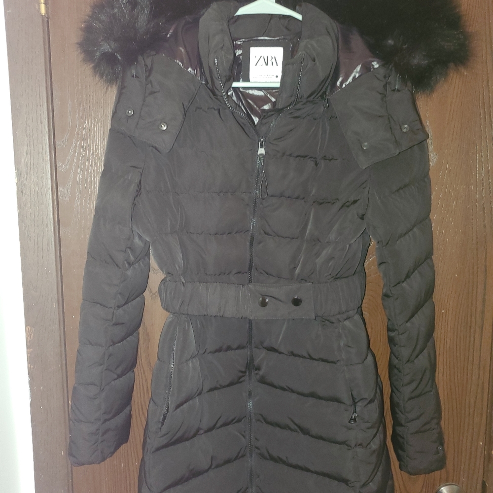 ZARA LONG PUFFER COAT